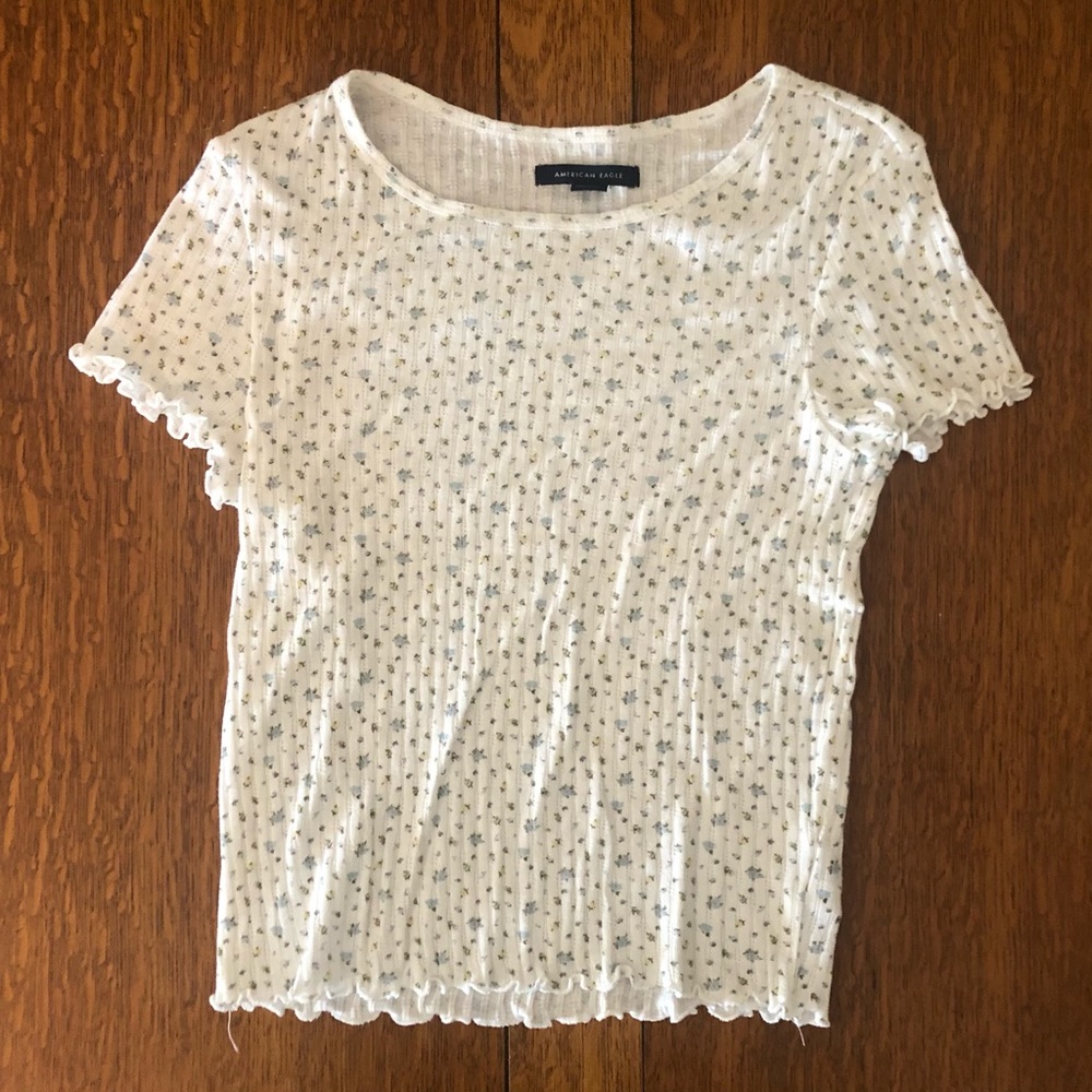 NWOT AE ribbed baby tee